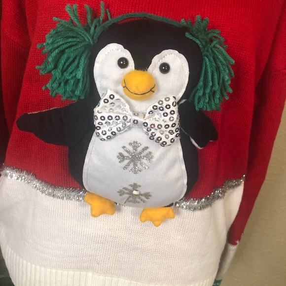 It’s Our Time Penguin Christmas Sweater - Picture 2 of 6